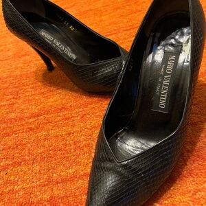 Black Mario Valentino Heels
